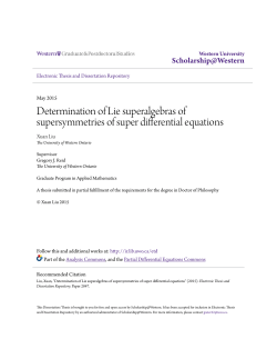 Determination of Lie superalgebras of supersymmetries of super