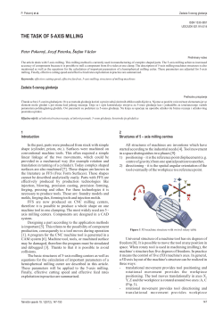 THE TASK OF 5-AXIS MILLING