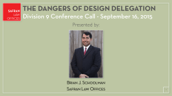 design delegation - American Bar Association