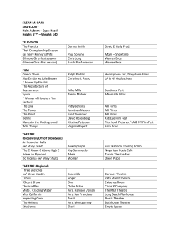 SUSAN M. CARR SAG-EQUITY Hair: Auburn &ndash; Eyes: Hazel Height