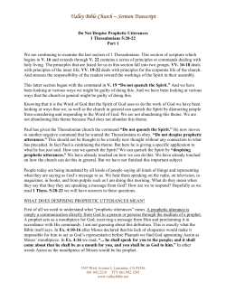 Transcript - ValleyBible.net