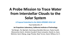 Tracing Water Presentation