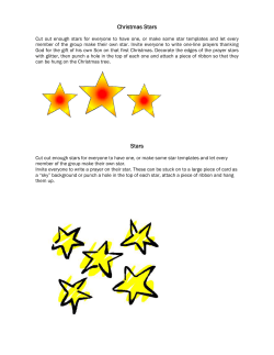 Christmas Stars - Diocese of Bath and Wells