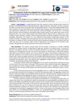 Evolutionary Scale-Free Models for Large Scale - GIPSA-Lab