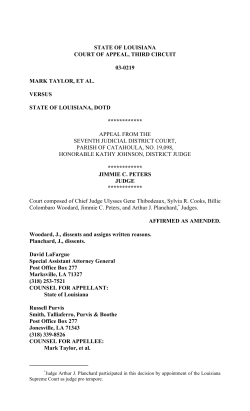 state of louisiana court of appeal, third