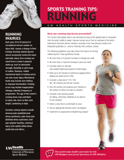 SportS training tipS: running