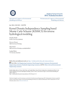 Kernel Density Independence Sampling based Monte Carlo Scheme