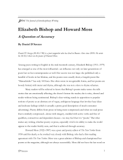 Elizabeth Bishop and Howard Moss