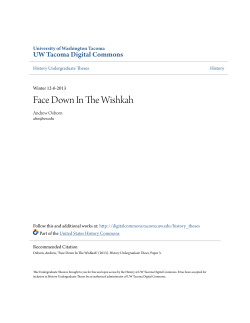 Face Down In The Wishkah - UW Tacoma Digital Commons