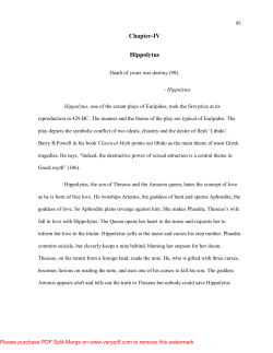 Chapter-IV Hippolytus