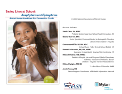 Saving Lives at School - National Association of School Nurses