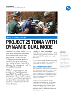 P25 TDMA for ASTRO 25 Trunked Systems
