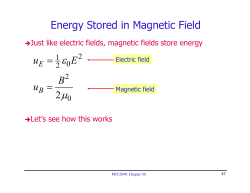 Energy Stored in Magnetic Field