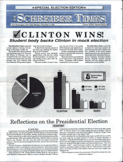 clinton wins! - Port Washington School