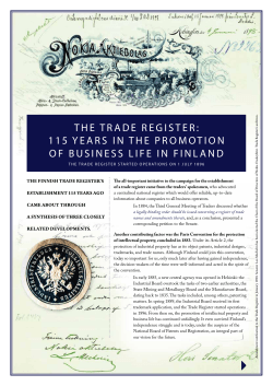 the trade register: 115 years in the promotion of business life