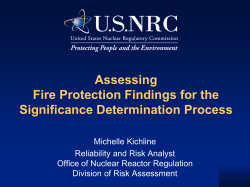 Assessing Fire Protection Findings for the Significance