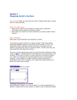 Section 3 Mapping Earth`s Surface