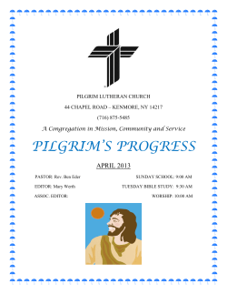 pilgrim`s progress - Pilgrim Lutheran Church Home