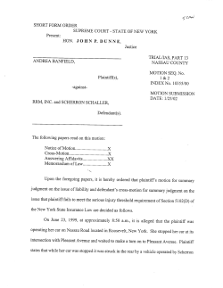 8:50 a.m., it is alleged that the plaintiff was operating her car on