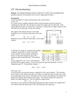 25 Electrochemistry