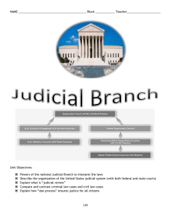 Judicial Review and Due Process