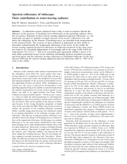 Spectral reflectance of whitecaps: Their contribution to water