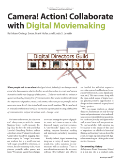 Camera! Action! Collaborate with Digital Moviemaking