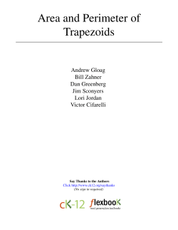 Area and Perimeter of Trapezoids