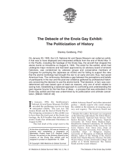 The Debacle of the Enola Gay Exhibit