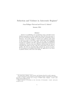 Seduction and Violence in Autocratic Regimes∗