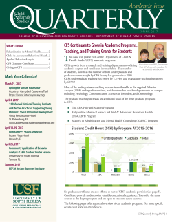 Academic Newsletter - University of South Florida