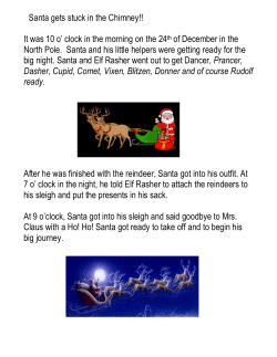 Santa gets stuck in the Chimney!! It was 10 o` clock