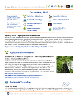 December 2015 - University of New Hampshire