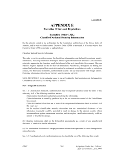 Appendix E. Executive Orders and Regulations.