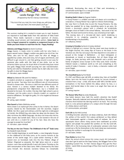 Lexile Range 750 - 950 - International School of Ulaanbaatar