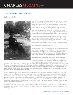 A President`s New Orleans Funeral