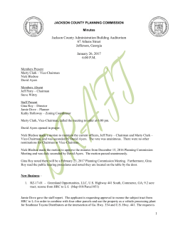 Minutes - Jackson County, GA