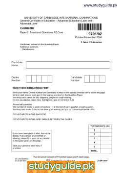 9701/02 - StudyGuide.PK