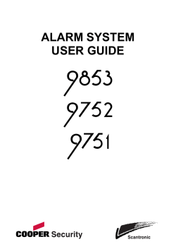 alarm system user guide