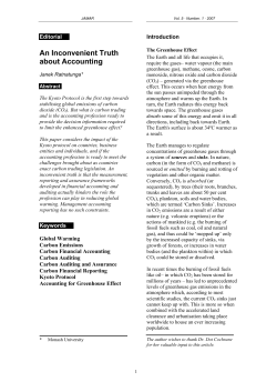 An Inconvenient Truth about Accounting