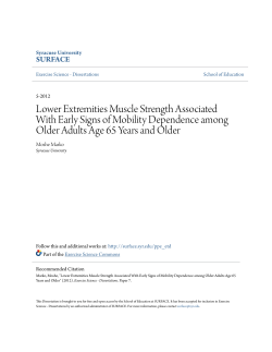 Lower Extremities Muscle Strength Associated With Early