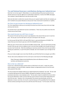 Tax information