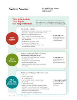 Privacy Policy - Psychiatric Associates of Iowa City