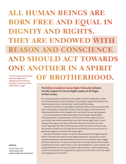 all human beings are born free and equal in dignity and rights. they