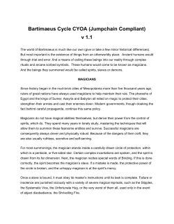 Bartimaeus Cycle CYOA (Jumpchain Compliant)аа v 1.1