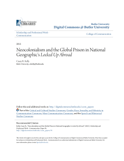 Neocolonialism and the Global Prison in National Geographic`s <i