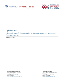 Millennials Identify Student Debt, Retirement
