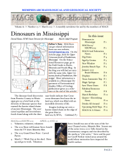 Dinosaurs in Mississippi