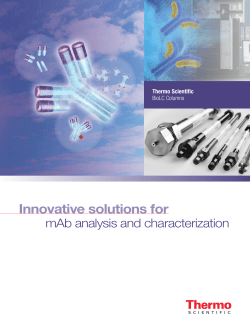 Brochure: BioLC Columns – Innovative Solution for mAb Analysis