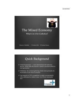 The Mixed Economy - St Peter`s College